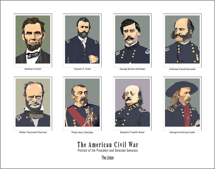 Civil War Union group poster